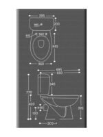 Huida Rostov Floor Basin with Flushing Faucet White - Image 2